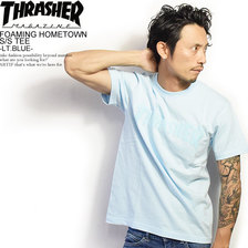 THRASHER FOAMING HOMETOWN S/S TEE -LT.BLUE- TH8102FF画像