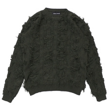 Bianca Chandon Cut Float Jacquard Sweater OLIVE画像
