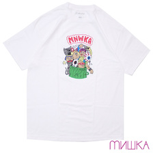 MISHKA GARBAGE PAIL ADDERS TEE WHITE画像