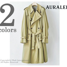 AURALEE FINX CHAMBRAY BIG TRENCH COAT A8AC01CG画像