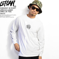 LEFLAH CIRCLE LOGO EMB L/S TEE -WHITE- LEFLS16-1708AWW画像