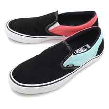VANS ASYMMETRY SLIP-ON BLACK/BLUE/ROSE VN00097MU28画像