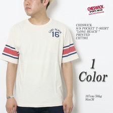 CHESWICK S/S POCKET T-SHIRT "LONG BEACH" PRINTED CH77991画像
