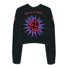 MARCELO BURLON SKULL KNITWEAR CMHE005F189201008800画像