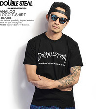 DOUBLE STEAL ANALOG LOGO T-SHIRT -BLACK- 983-14030画像