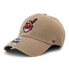 '47 Brand CLEVELAND INDIANS CLEAN UP STRAPBACK KHAKI B-RGW08GWS-KH画像