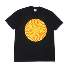 Supreme &times; SPITFIRE Classic Swirl T-Shirt BLACK画像