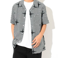 STUSSY Psychedelic Checker S/S Shirt 111984画像
