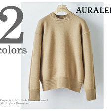 AURALEE FELT WOOL YARN KNIT P/O A8AP01FU画像