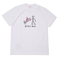 Supreme &times; SPITFIRE Cat T-Shirt WHITE画像