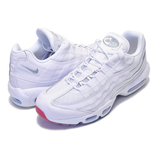 NIKE AIR MAX 95 white/metallic silver AQ7981-100画像