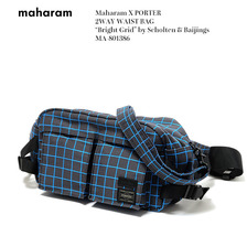 Maharam × PORTER 2WAY WAIST BAG “Bright Grid” by Scholten & Baijings MA-801386画像
