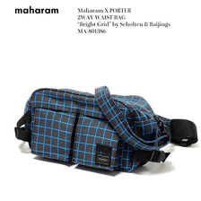 Maharam &times; PORTER 2WAY WAIST BAG &ldquo;Bright Grid&rdquo; by Scholten & Baijings MA-801386画像