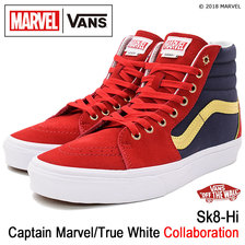VANS &times; MARVEL Sk8-Hi Captain Marvel/True White VN0A38GEUBI画像