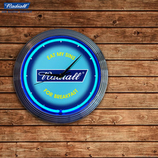 RADIALL FLAGS - NEON CLOCK画像