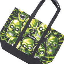 Supreme Skull Pile Denim Tote BLACK画像