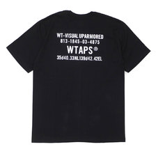 WTAPS HOME SIGN TEE BLACK 181PCDT-ST08S画像