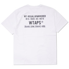WTAPS HOME SIGN TEE WHITE 181PCDT-ST08S画像