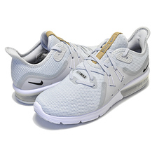 NIKE WMNS AIR MAX SEQUENT 3 pure platinum/black-white 908993-008画像