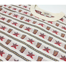 SUN SURF S/S JACGUARD T-SHIRT "TIKI & STAR FISH" by Masked Marvel SS78029画像