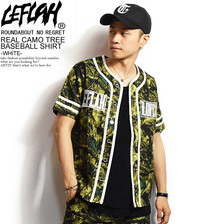 LEFLAH REAL TREE CAMO BASEBALL SHIRT -WHITE-画像