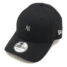 NEW ERA 9FORTY メタルミニロゴ ニューヨーク・ヤンキース ブラック シルバーロゴ 11557285画像