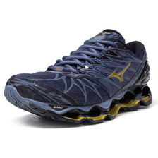 MIZUNO WAVE PROPHECY 7 S.BLU/BLK/GLD J1GC180050画像