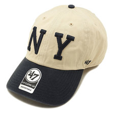 '47 Brand MLB Yankees Cooperstown '47 CLEAN UP NATURAL RGWTT17GWS画像