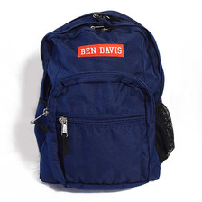 BEN DAVIS BOX LOGO BACKPACK -NAVY/RED- BDW-9232画像