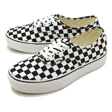 VANS AUTHENTIC PLATFORM 2.0 CHECKERBOARD/TRUE WHITE VN0A3AV8QXH画像