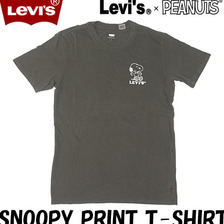 Levi's &times; PEANUTS SNOOPY プリント Tシャツ 22491-0402画像