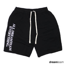 DREAM TEAM A.D.E CUT OFF SWEAT SHORTS BLACK画像