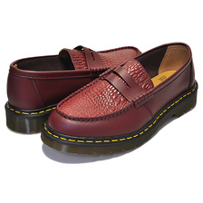 Dr.Martens × STUSSY PENTON LOAFER CHERRY RED MADE IN ENGLAND VIBRANCE CROCO 24359600画像
