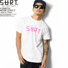 SURT &times; ONEITA NEON LOGO T -WHITE/PINK- 022-ON-SURT5WP画像