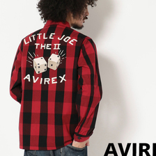 AVIREX L/S EMBROIDERY CHECK SHIRT LITTLE JOE 6185141画像