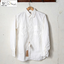orslow MEN'S CHAMBRAY SHIRTS WHITE M8070-69画像
