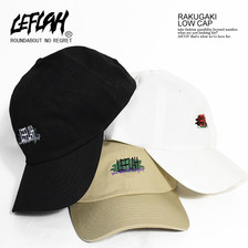 LEFLAH RAKUGAKI LOGO LOW CAP画像