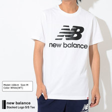 new balance Stacked Logo S/S Tee AMT83530画像