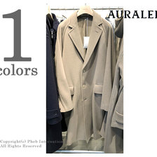 AURALEE CASHMERE WOOL MOSSER CHESTERFIELD COAT A8AC02MC画像