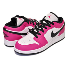 NIKE AIR JORDAN 1 LOW GG rush pink/rush pink-white 554723-600画像