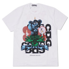 CDG BRAIN DEAD T-SHIRT WHITE画像