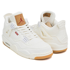 NIKE AIR JORDAN 4 RETRO LEVIS NRG WHITE / WHITE - WHITE AO2571-100画像