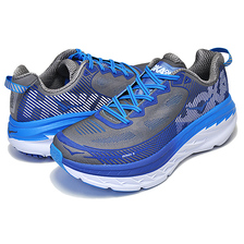 HOKA ONE ONE BONDI 5 charcoal grey/true blue 1014757-CGTB画像