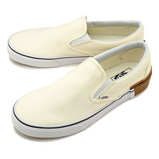 VANS GUM BLOCK CLASSIC SLIP-ON CLASSIC WHITE VN0A38F7U59画像