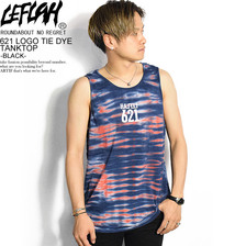 LEFLAH 621 LOGO TIE DYE TANKTOP -BLACK-画像