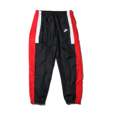 NIKE AS M NSW RE-ISSUE PANT WVN BLACK/UNIVERSITY RED/SUMMIT WHITE AQ1896-010画像