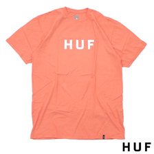 HUF ESSENTIALS OG LOGO S/S TEE CORAL画像
