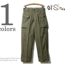 orslow U.S.ARMY M-43 2POCKET CARGO PATNS GREEN ONE WASH 03-5250-HBT16画像