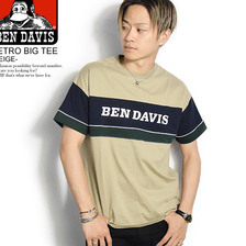BEN DAVIS RETRO BIG TEE -BEIGE- C-8580055画像