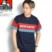 BEN DAVIS RETRO BIG TEE -NAVY- C-8580055画像